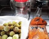 べに梅の黄金シロップ作り方1写真