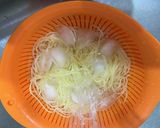 ぶっかけ氷で韓国冷麺ぽい冷製スープパスタ作り方13写真