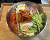 ぶっかけ氷で韓国冷麺ぽい冷製スープパスタ作り方16写真