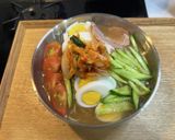 ぶっかけ氷で韓国冷麺ぽい冷製スープパスタ作り方18写真