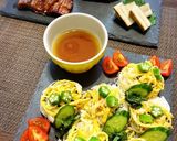 七夕っぽく♪そうめんの盛り付け作り方3写真