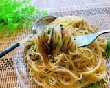 ランチに★海苔佃煮の冷製パスタ作り方5写真