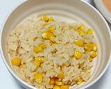 芯も一緒に！バターが香るとうもろこしご飯作り方5写真