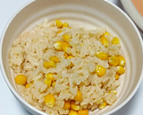 芯も一緒に！バターが香るとうもろこしご飯作り方5写真