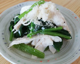 鶏ムネとほうれん草のさっぱり和え物作り方7写真