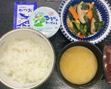 【病院】ちんげんさい煮【朝食】作り方6写真