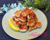 揚げない唐揚げdeナスとトマトの炒め物作り方1写真