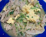 豚こまと豆苗の甘辛炒め作り方5写真