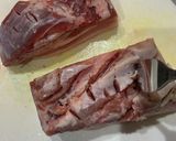 肉塊で！味噌焼豚！作り方1写真