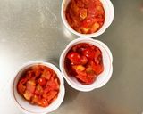 根菜茄子肉無トマトオイ炒味温野菜サラダ作り方10写真