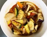 根菜茄子肉無トマトオイ炒味温野菜サラダ作り方19写真