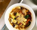 根菜茄子肉無トマトオイ炒味温野菜サラダ作り方22写真
