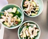 レンジ肉無豆腐簡単梅ポンマヨ味野菜炒め作り方11写真