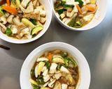 レンジ肉無豆腐簡単梅ポンマヨ味野菜炒め作り方16写真