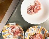 全てレンジもやし入塩麻婆味甘酢酢豚作り方3写真