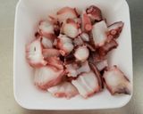 火を使わずに簡単！おつまみネギたこ作り方1写真