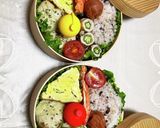 曲げわっぱお弁当箱に、詰めてます。作り方1写真