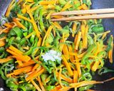 母のお弁当のすみっこ人参ピーマン炒め作り方8写真