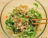 切って和えるだけ。水菜とトマトのサラダ作り方4写真