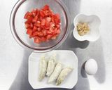 鶏かわ餃子の中華スープ♪作り方2写真