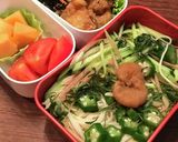 夏野菜と梅のさっぱり冷麦♬作り方7写真