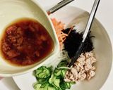 切って和えるだけ★ひじきサラダ★梅ポン酢作り方8写真