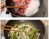 【楽めし】ひき肉と白滝とピーマンの炒め作り方4写真