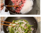 【楽めし】ひき肉と白滝とピーマンの炒め作り方4写真