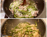 【楽めし】ひき肉と白滝とピーマンの炒め作り方5写真