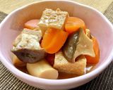 厚揚げと人参・舞茸の簡単な煮物・炊いたん作り方7写真