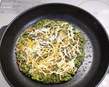春菊のチヂミ〜チーズのせ作り方5写真