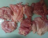 鶏モモ肉のパリパリ照り焼き(簡単)作り方1写真