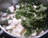 簡単！椎茸と小松菜と豆腐のごま風味味噌汁作り方3写真