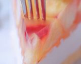 ピーチinピーチワインのレアチーズケーキ作り方42写真