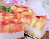 ピーチinピーチワインのレアチーズケーキ作り方39写真