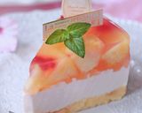 ピーチinピーチワインのレアチーズケーキ作り方41写真