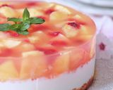 ピーチinピーチワインのレアチーズケーキ作り方37写真