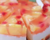 ピーチinピーチワインのレアチーズケーキ作り方38写真
