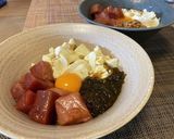 【簡単調理】まぐろと豆腐のばくだん丼作り方5写真