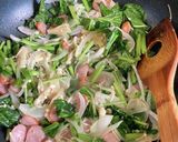 冷凍うどん　カルボナーラっぽい作り方2写真