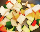 エリンギと夏野菜のオイスターソース炒め作り方3写真