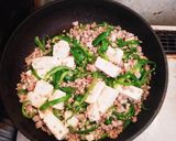 簡単☆ピーマンと挽き肉と豆腐の和風炒め作り方3写真