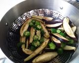 蒸しナスの冷し甘酢醤油漬け作り方3写真
