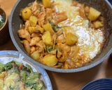 ワンパンで子どもと食べるチーズダッカルビ作り方8写真