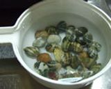 和風でトマト味のあさりバター作り方1写真