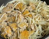 スタミナひき肉ニラもやし作り方8写真