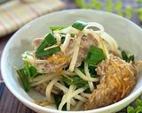スタミナひき肉ニラもやし作り方10写真
