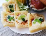 【おうち居酒屋】舞茸の和風油揚げピザ作り方10写真