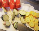 夏野菜のマヨチー焼き作り方1写真