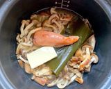 明太子とキノコの炊き込みご飯作り方2写真